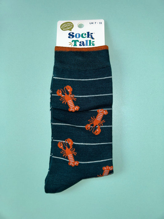 Lobster bamboo socks