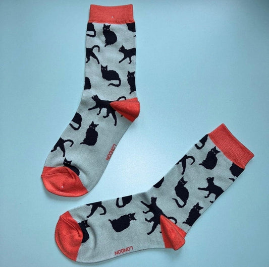 Black Cats Bamboo Socks