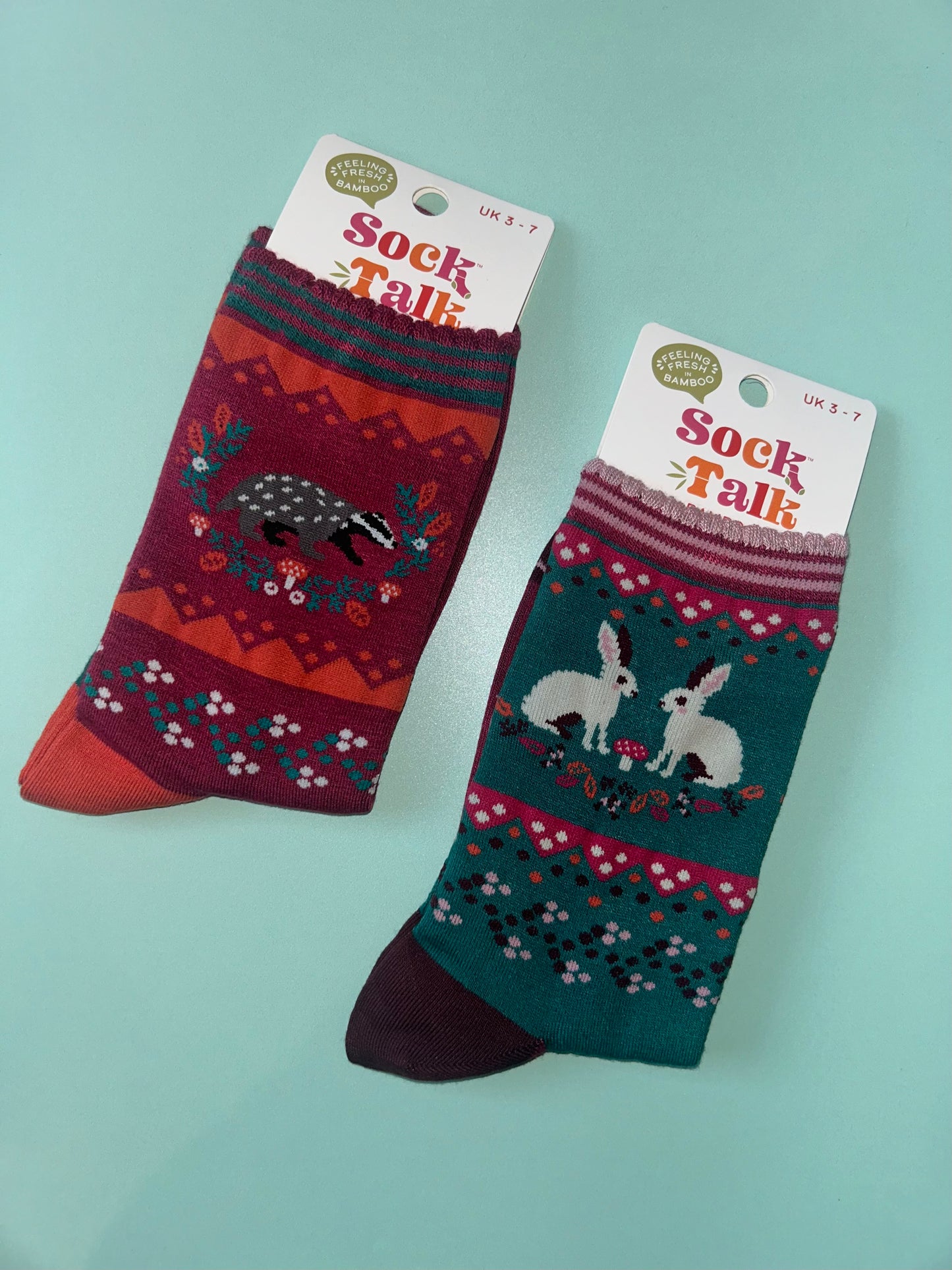 Rabbits bamboo socks