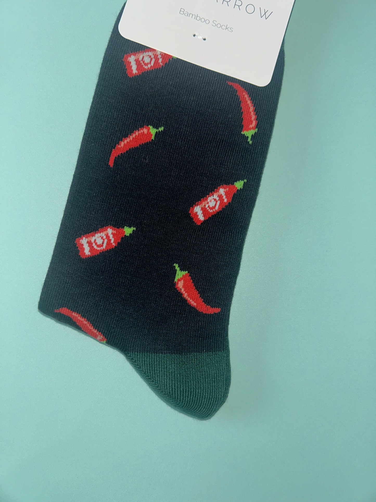 Chilli’s + hot sauce bamboo socks