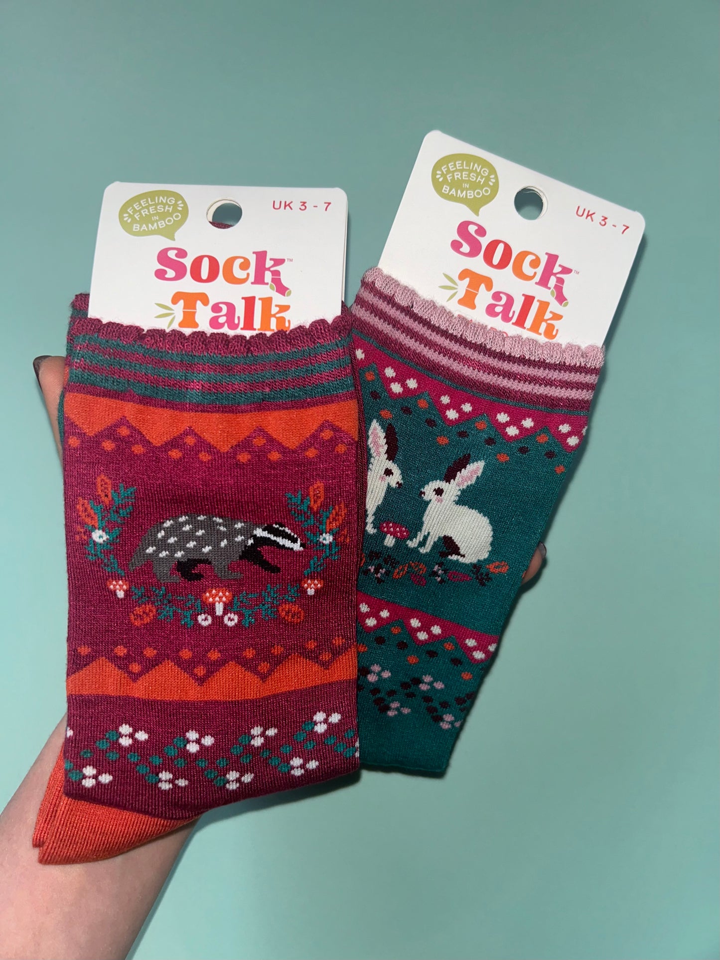 Rabbits bamboo socks