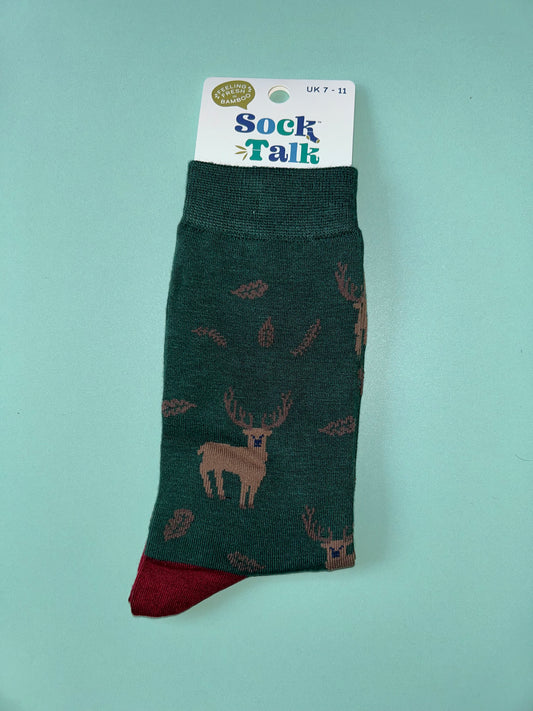 Stag bamboo socks